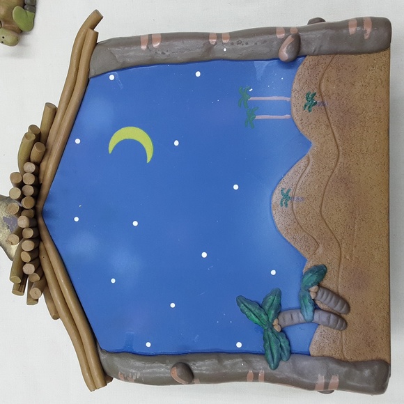 21 Piece Polermer Clay Nativity Manger Camels Sheep Wise Men - Picture 6 of 12